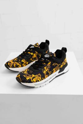 Versace Jeans Couture Fondo Dynamic Sneakers Heren Zwart/Goud - Maat 42 - Kleur: GoudZwart | Soccerfanshop