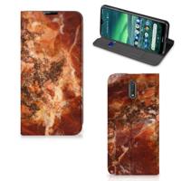 Nokia 2.3 | Standcase | Marmer Bruin