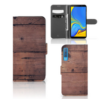 Samsung Galaxy A7 (2018) Book Style Case Old Wood - thumbnail