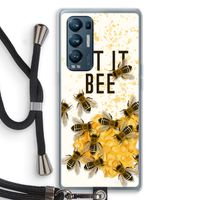 Let it bee: Oppo Find X3 Neo Transparant Hoesje met koord