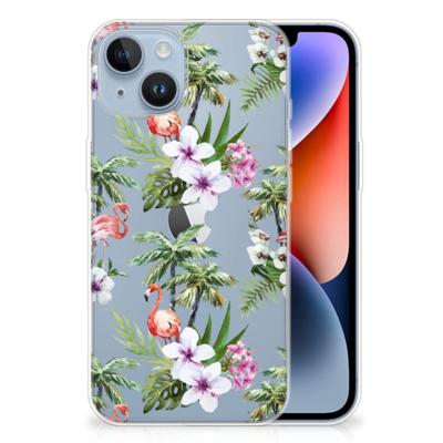 Apple iPhone 14 | TPU Hoesje | Flamingo Palms