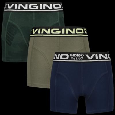 Vingino winter ondergoed jongens - army groen - 3-pack