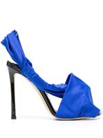 Jimmy Choo sandales en cuir à talon 115 mm - Bleu