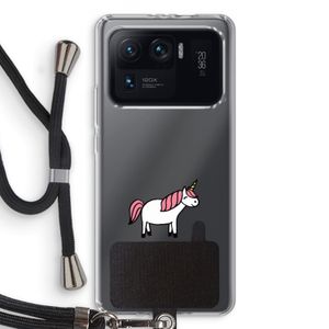 Eenhoorn: Xiaomi Mi 11 Ultra Transparant Hoesje met koord