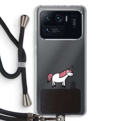 Eenhoorn: Xiaomi Mi 11 Ultra Transparant Hoesje met koord