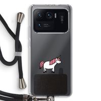 Eenhoorn: Xiaomi Mi 11 Ultra Transparant Hoesje met koord