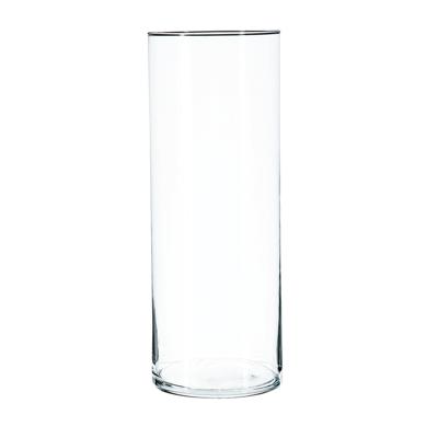 Atmosphera Bloemenvaas - cilinder vorm - transparant - glas - 15 x 40 cm