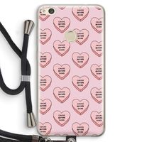 Chicks before dicks: Huawei Ascend P8 Lite (2017) Transparant Hoesje met koord