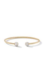 David Yurman bracelet Solari Cablespira en or 18ct pavé de diamants (2,6 mm) - thumbnail