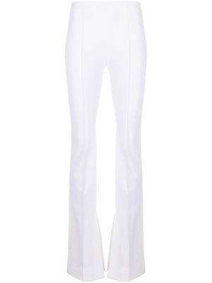 Adam Lippes pantalon Eva à coupe évasée - Blanc