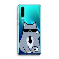 Cool cat: Huawei P30 Transparant Hoesje