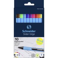 Schneider Schreibgeräte Slider Edge XB Karton-Etui 10 Stück Promotion 152260 Balpen Kleur inkt: Zwart, Rood, Blauw, Lichtgroen, Geel, Oranje, Violet, Pink,