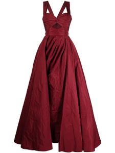 Zuhair Murad robe longue à découpes - Rouge