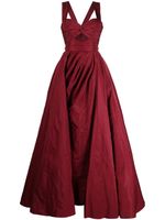 Zuhair Murad robe longue à découpes - Rouge - thumbnail