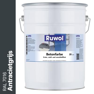 Ruwol Betonverf Antracietgrijs (RAL 7016) 20 liter Ruwol Betonverf Antracietgrijs (RAL 7016) 20 liter