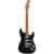 Fender Limited Edition Vintera II &apos;50s Stratocaster Roasted MN Black elektrische gitaar met deluxe gigbag