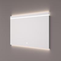 HIPP Design spiegel met Horizontale LED-Streep - Indirecte Verlichting Onder - 120 x 70 x 3 cm - Spiegelverwarming - Kleurenwissel - Touch Dimmer