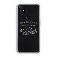 Never lose your value: OnePlus Nord N10 5G Transparant Hoesje