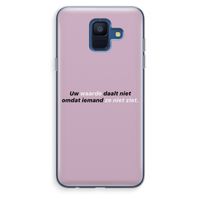 uw waarde daalt niet: Samsung Galaxy A6 (2018) Transparant Hoesje
