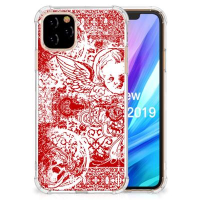 Extreme Case Apple iPhone 11 Pro Angel Skull Rood Extreme Case Apple iPhone 11 Pro Angel Skull Rood