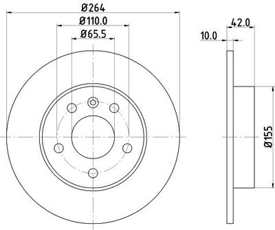 Remschijf 8DD355106111