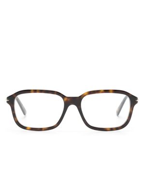 Gucci Eyewear lunettes de vue à monture rectangulaire - Marron