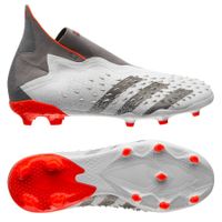 adidas Predator Freak + FG WhiteSpark - Wit/Zilver/Rood Kinderen - thumbnail