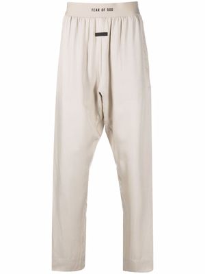 Fear Of God pantalon sarouel à taille à logo - Tons neutres