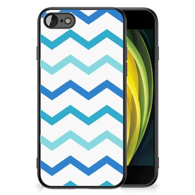 iPhone SE 2022 | SE 2020 | 7/8 Back Case Zigzag Blauw