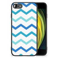 iPhone SE 2022 | SE 2020 | 7/8 Back Case Zigzag Blauw