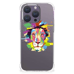 iPhone 15 Pro Stevig Bumper Hoesje Lion Color