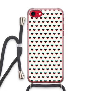 Hartjes: iPhone SE 2020 Transparant Hoesje met koord