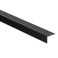 Hoeklijnprofiel zelfklevend 17mm Matzwart - 300 cm