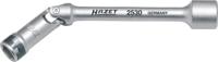 HAZET Gloeibougie-dopsleutel 2530 | 3/8 inch (10 mm) vierkant hol | Buiten-zeskant-tractieprofiel | SW 10 mm - 2530-