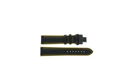 Horlogeband Certina C0344533636700A / C600020871 Leder Zwart 20mm