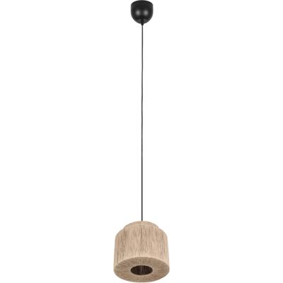 LED Hanglamp - Hangverlichting - Trion Alisa - E27 Fitting - 1-lichts - Rond - 31 cm - Bruin - Jute
