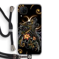 Huilende Wolf: Huawei P40 Lite Transparant Hoesje met koord