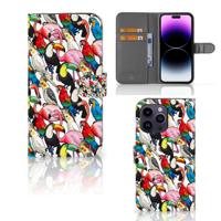 iPhone 15 Pro Max | Telefoonhoesje | Met pasjeshouder | Birds