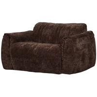 WOOOD Baggy Loveseat - 3D Chenille - Donkerbruin - 81x138x101