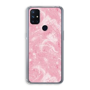 Abstract Painting Pink: OnePlus Nord N10 5G Transparant Hoesje