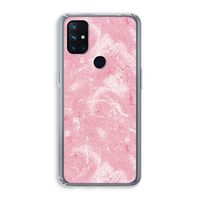 Abstract Painting Pink: OnePlus Nord N10 5G Transparant Hoesje