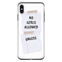 No Girls Allowed Unless: iPhone XS Max Tough Case