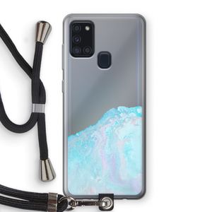 Fantasie pastel: Samsung Galaxy A21s Transparant Hoesje met koord