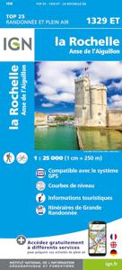 Wandelkaart - Topografische kaart 1329ET La Rochelle - Anse de l'Aigui