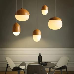 Moderne Castanea Glazen Hanglamp