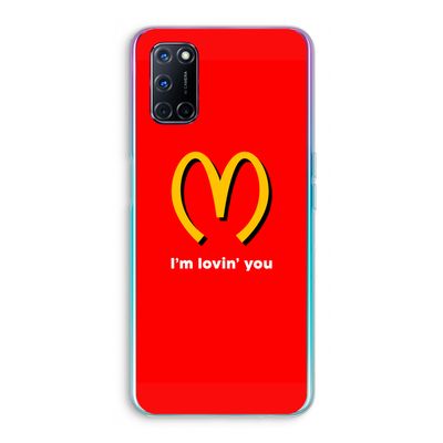 I'm lovin' you: Oppo A52 Transparant Hoesje
