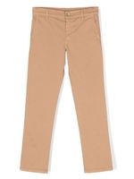 Dolce & Gabbana Kids logo-plaque cotton trousers - Marron