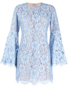 Michael Kors Collection robe courte en dentelle - Bleu