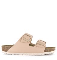 BIRKENSTOCK Birkenstock - Arizona Birko-Flor new bei Beige Synthetisch Platte sandalen Dames