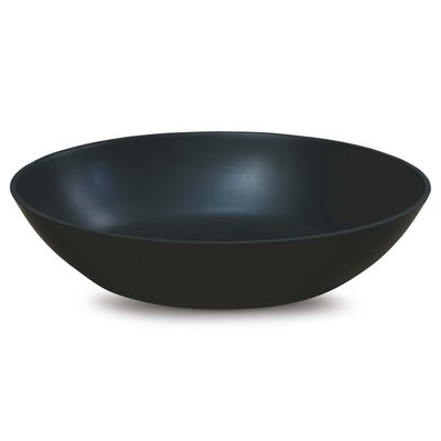 Waskom Luca Sanitair Ovaal 57x40x14cm Solid Surface 8mm Dik Antraciet